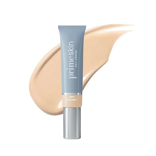Image of YUYQAQ PrimeSkin CC+ Cream, Liquid Foundation, Foundation Makeup, Full-Coverage Foundation, Multi-Purpose Facial Concealer Soothes & Hydrates Skin, Natural Finish, 1.8 Fl Oz/30ml