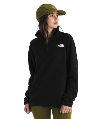 Image of The North Face Women's Glacier Fleece 1/4 Zip Jacket, Tnf Black, L