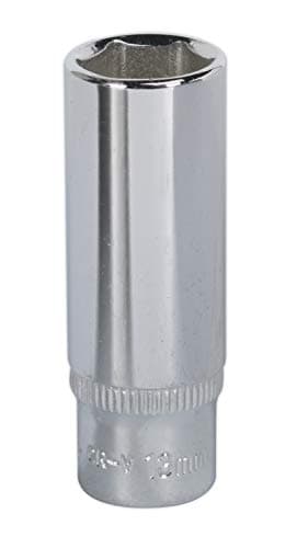 Image of Sealey Sp1413D Walldrive Socket 13Mm Deep 1/4Sq Drive Fully Polished