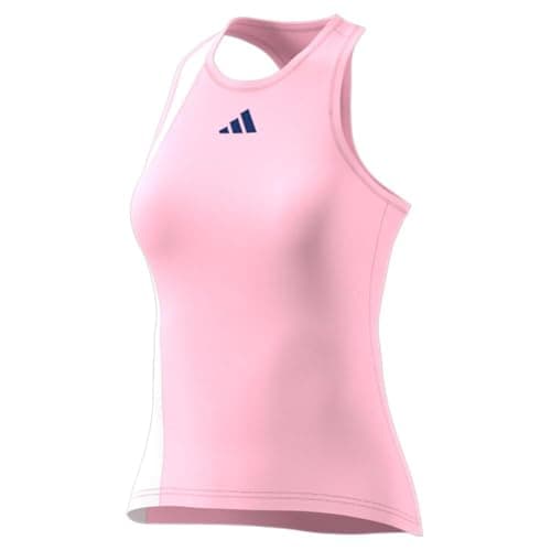 Image of adidas Club Womens Tennis Tank, Clear Pink-white, XS
