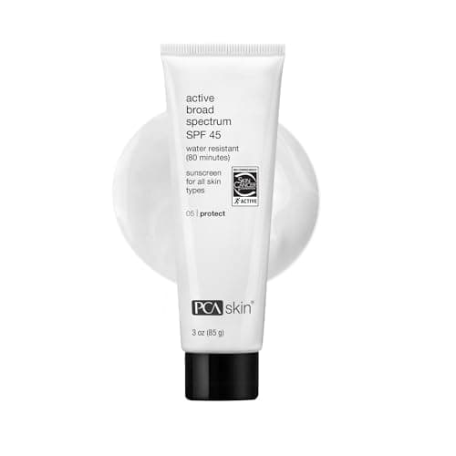 Image of PCA SKIN Active Broad Spectrum SPF 45 - Zinc Oxide Water & Sweat Resistant Sunscreen, Ocean-Friendly Formula (3 oz)