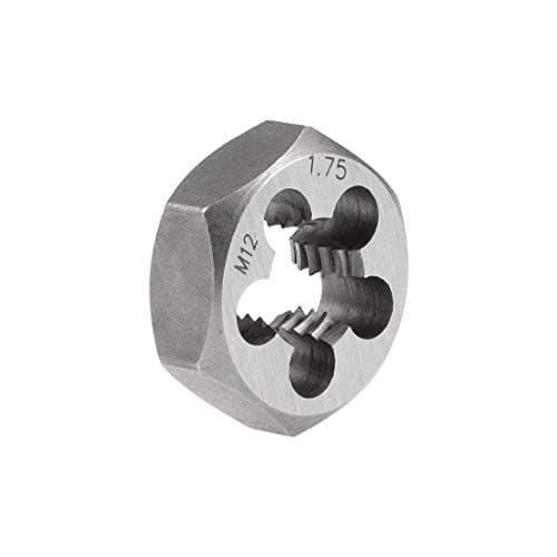 Image of sourcing map Hex Rethreading Die M12 x 1.75 Pitch Carbon Steel Metric Hexagon Taper Pipe Die Accuracy Grade: 6g