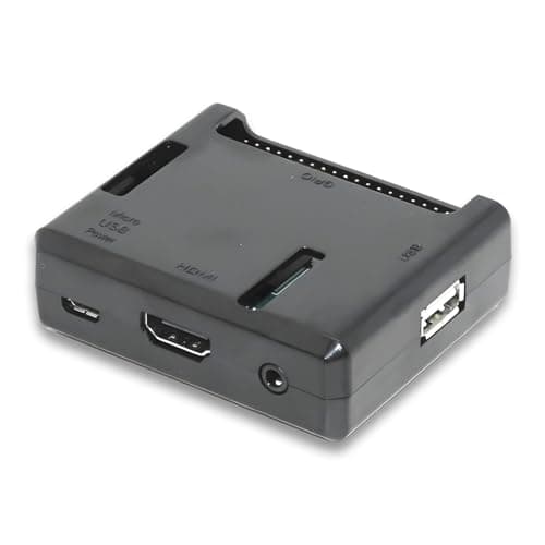 Image of Black Case for Raspberry Pi Model 3 A+ (Plus) and Raspberry Pi A+ Access to all Ports No assembly required!