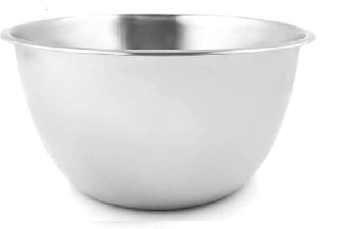 Image of Nobel Stainless Steel Mixing Bowls, Nesting Bowls for Meal Preparation Kitchen Baking, Heavy Duty & Dishwasher Safe, Space-Saving Storage Bowl (26 cm Diameter- 5 Litre)