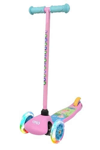 Image of Peppa Pig Tilt & Glo with Lights - Light Up Stem Scooter for Children