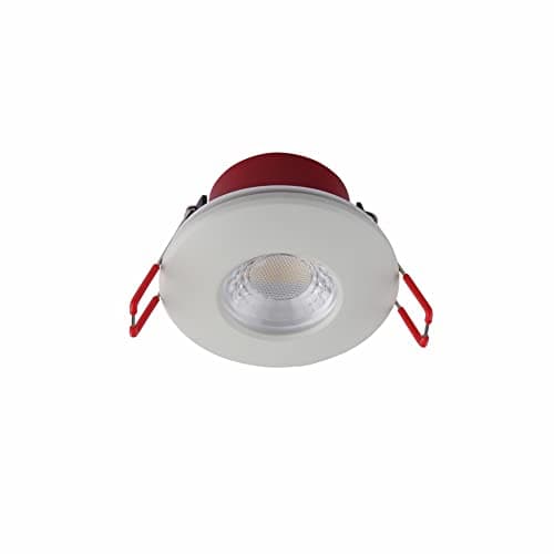 Image of TEKLED 5.5W White LED Downlight Fire Rated IP65 Bathroom Kitchen 550lm Dimmable 68mm Cutout Cool White 4000K