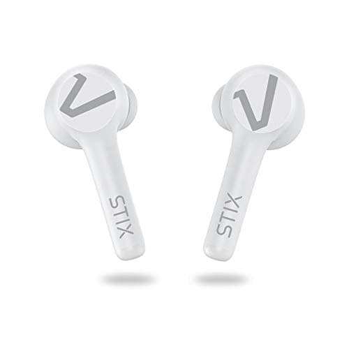 Image of Veho STIX True Wireless Earphones - Bluetooth - Charging Case included - Mic - Touch Control - Designed in the UK - Ice White Edition - VEP-115-STIX-W