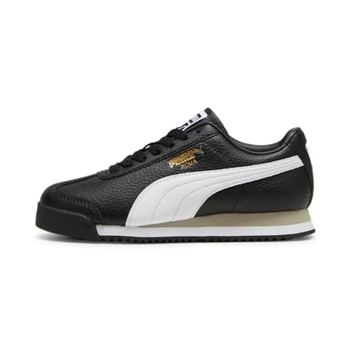 Image of PUMA - Juniors Roma 24 Standard Shoes, Color Black/White, Size: 5.5 UK