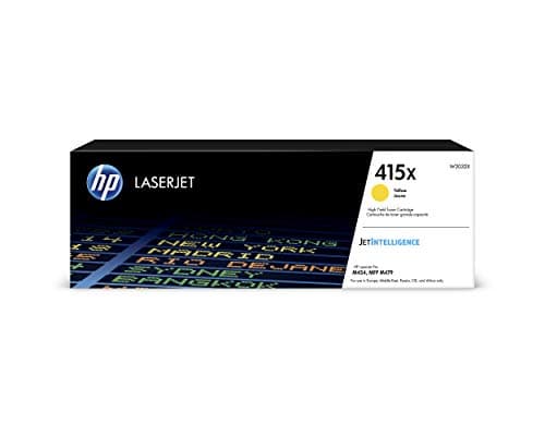 Image of HP W2032X 415X High Yield Original LaserJet Toner Cartridge, Yellow, Single Pack