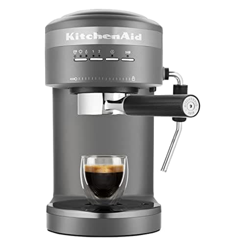 Image of KitchenAid Semi-Auto Manual Coffee Machine Charcoal Grey 5KES6403BDG