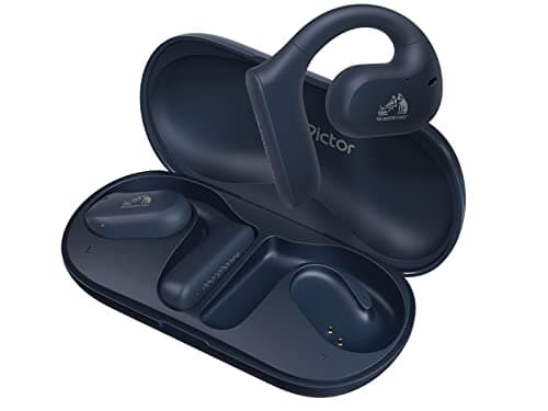 Image of JVC HA-NP35T-A Wireless Open Ear Headphones, Nearphones, True Wireless Earbuds, Water Protection (IPX4), Microphone Muting Function, 17 Hours Playback, Bluetooth 5.1 (Blue)