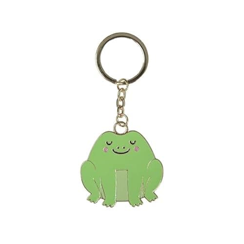 Image of Sass & Belle Frog Enamel Key Ring