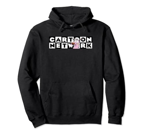 Image of Cartoon Network Courage The Cowardly Dog CN Logo Pullover Hoodie