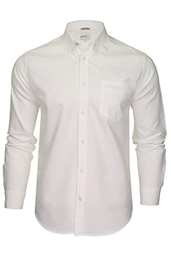 Image of Ben Sherman Men's Button-Down Collar Oxford Shirt, Long Sleeved, Regular Fit (Blue Shadow (Embroidered Pocket Logo)) S