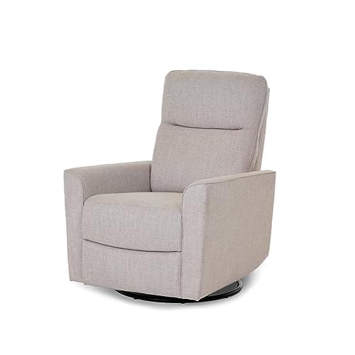 Image of Obaby Savannah Swivel Glider Recliner Chair – Oatmeal