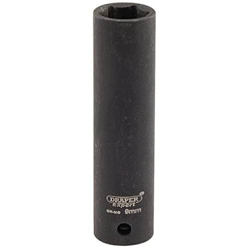 Image of Draper 5187 1/4" Square Drive Expert Hi-Torq Metric Deep Impact Socket, 9 mm Size