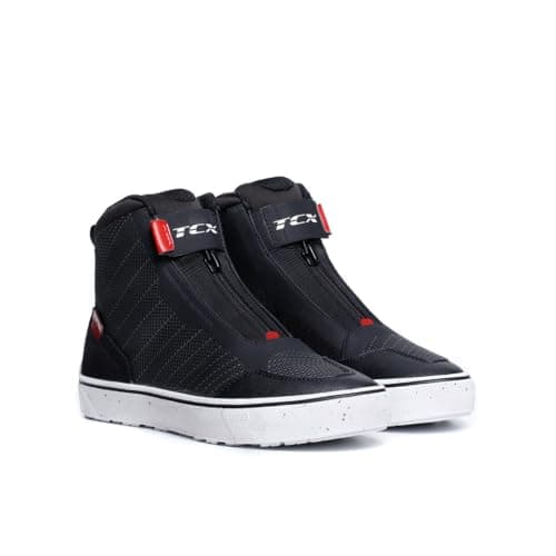 Image of TCX - Ikasu 2 Wp Wmn, Waterproof Urban Motorbike Shoes, for Woman, Black/Dark Red, 37