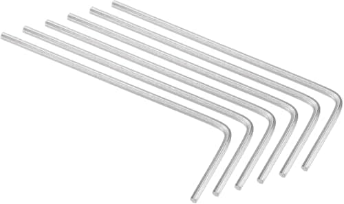 Image of TA-VIGOR 6Pcs 1.3mm L-Shaped Hex Key Wrench Set, CR-V Steel Metric Allen Wrenches for Electronics Repair, Furniture Assembly, and DIY Projects