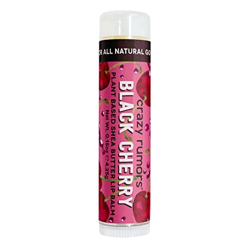 Image of Crazy Rumors Black Cherry Shea Butter Soothing Lip Balm Stick for Dry Lips, 100% Natural and Vegan 4g