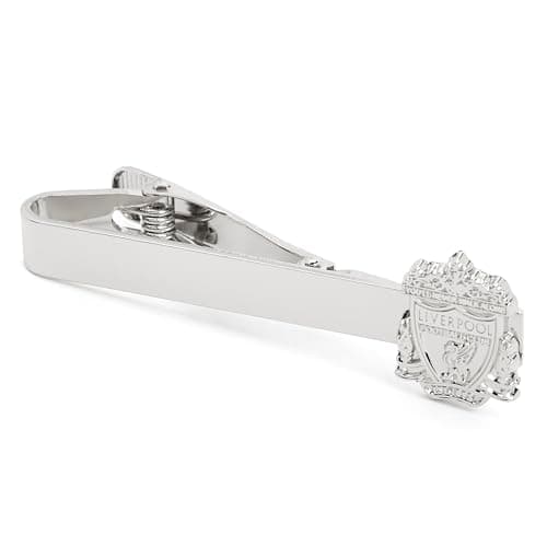 Image of Officially Licensed Liverpool FC Silver Plated Crest Tie Slide Clip - in Gift Box (50mm)