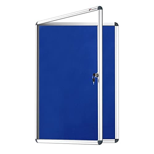 Image of Viz-Pro Indoor Tamperproof Lockable Noticeboard 900X600mm