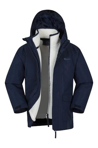 Image of Mountain Warehouse Creek Kids Waterproof 3-in-1 Jacket Navy Kids Size 11-12 Years