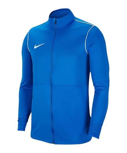 Image of Nike FJ3026-463 Y NK DF PARK20 TRK JKT K R Jacket Unisex ROYAL BLUE/WHITE/WHITE Size M