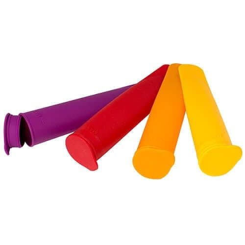 Image of Eddingtons 732010 Squeezies Ice Lolly Mould Set of 4, Silicone, Various