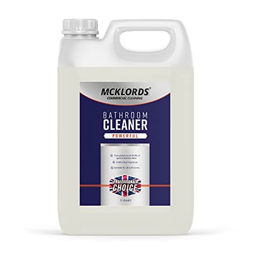 Image of McKLords Bathroom and Washroom Professional Cleaner, 5 Litre Clear