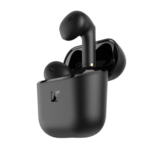 Image of Sennheiser ACCENTUM Open Wireless Earbuds - Open Ear Buds Design, Dynamic Sound & Bluetooth 5.3, IPX4 Splash Protection, 28 Hours Battery Life, USB-C Charging Case, for Music, Travel, Black