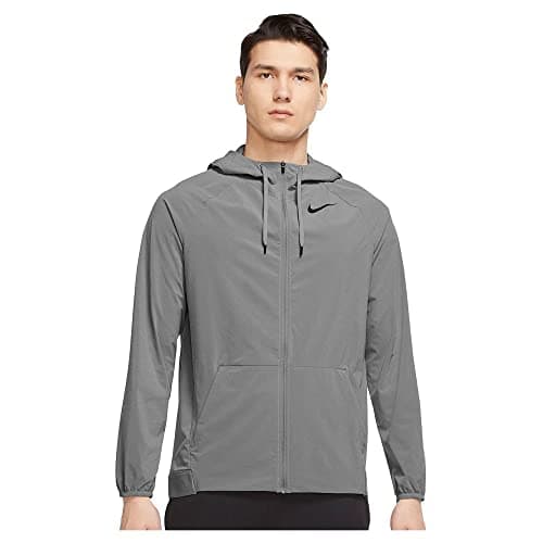 Image of Nike Men's Pro Dri-FIT Flex Vent Max Jacket, Particle Grey/Iron Grey/Black, XL