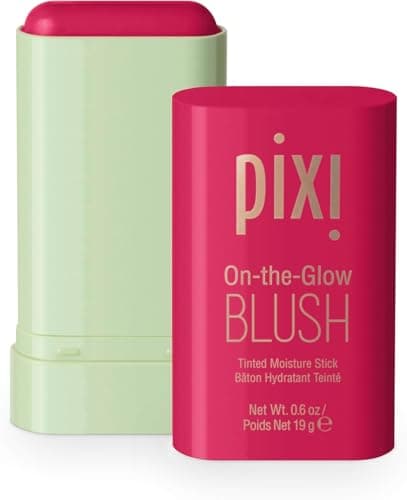Image of Pixi On-the-Glow Blush 19g – pH Tinted Moisture Stick for Cheeks & Lips – Cruelty-Free, Vegan, Skin-Loving Ingredients, Buildable Creamy Color with Aloe Vera, Ginseng & Fruit Extracts (Ruby)