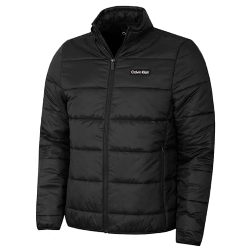 Image of Calvin Klein Mens Adventure Full Zip Packable Jacket - Black - M