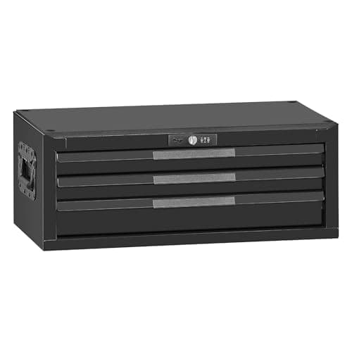 Image of Teng Tools 26 Inch Wide 3 Drawer PRO35 Heavy Duty Black Middle Box - TSM26B3