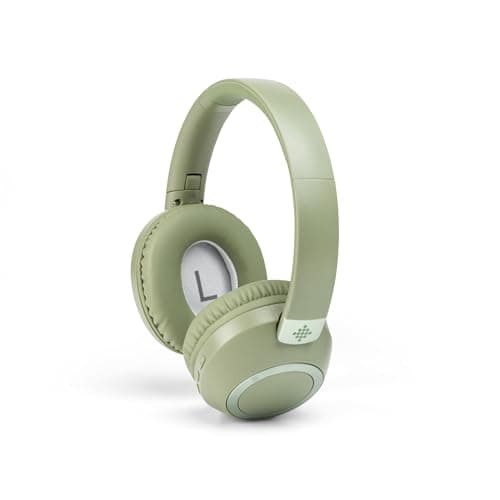 Image of INTEMPO Amalfi Noise Cancelling Headphones – True Wireless Bluetooth Over-Ear Headset, Foldable Design with Cushioned Swivel Earcups & Adjustable Headband, 50Hr Playtime, USB-C Charging, Green