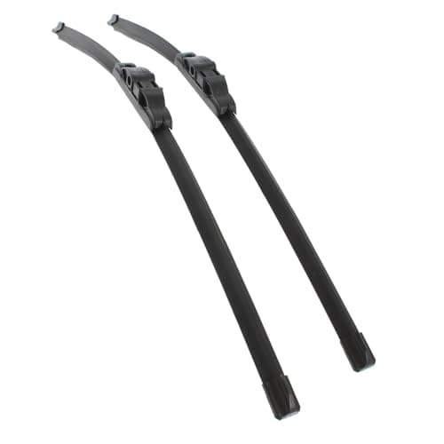 Image of XYZ Parts Front Exact Fit Aero Windscreen Wiper Blades Pair Set Compatible with Mercedes Benz C Class W204 Saloon 2008-2013 24" 60 cm 24" 60 cm Replacements
