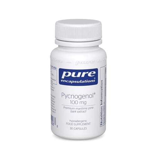 Image of Pure Encapsulations Pycnogenol 100mg - Premium Maritime Pine Bark Extract Supplement - 30 Vegetarian Capsules