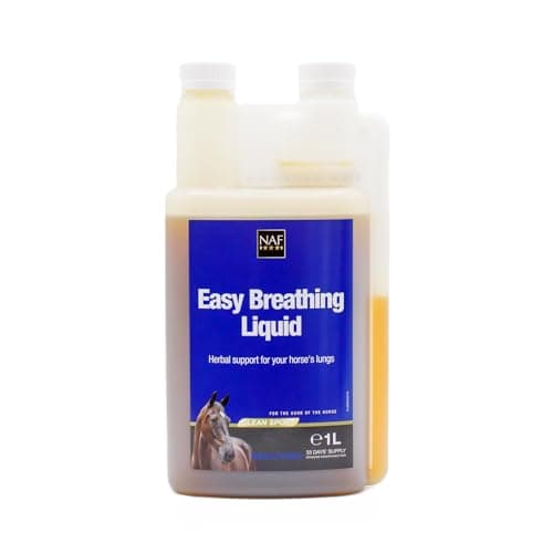 Image of NAF Easy Breathing Liquid 1L – Natural Respiratory Support for Horses – With Garlic, Aniseed & Herbal Extracts – Helps Maintain Clear Airways & Lung Function – Daily Liquid Supplement