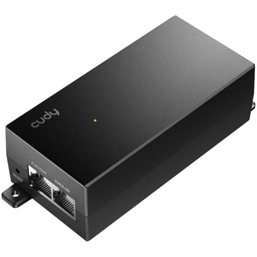 Image of Cudy New 30W Gigabit PoE Injector Adapter, 30W,10/100/1000Mbps RJ-45, IEEE 802.3af / 802.3at Compliant, up to 100 Meters (325 Feet), PoE200