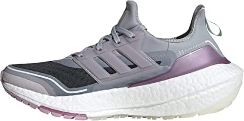Image of adidas Ultraboost 21 C.RDY W, Competition Running Shoes, Halo Silver/ice Purple/Rose Tone,