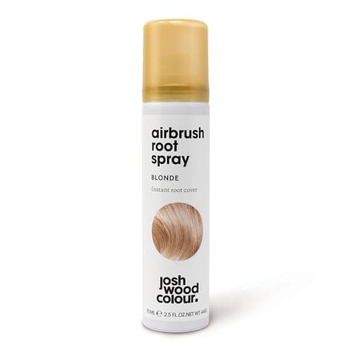 Image of Josh Wood Colour Airbrush Root Spray Blonde – Instant Root Concealer, Temporary Hair Colour Spray, Quick Dry Formula, Covers Grey Roots, Natural-Looking Finish, Easy Application, 75ml