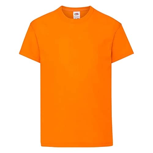 Image of Fruit of the Loom Kid's Original T-Shirt Single Orange