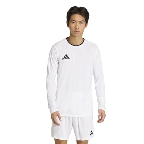 Image of adidas Men's Entrada26 Long Sleeve Jersey, White/Black, L
