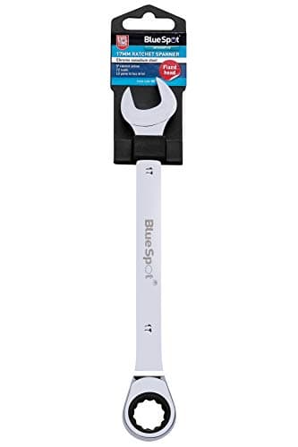 Image of Blue Spot Tools 05112 17mm Chrome Vanadium Ratchet Spanner Fixed Head