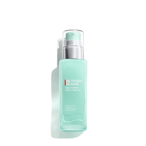 Image of Biotherm Homme Aquapower Advanced Gel with Life Plankton and Oligo Minerals, Refreshing Face Gel for Men, Intensive Day Cream for Revitalised Skin, 75 ml