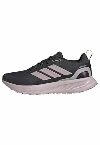Image of adidas Womens Run Falcon 5 Trail, Carbon/Ice Purple/Black, 7.5