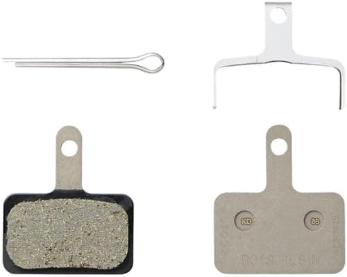 Image of SHIMANO B05S-RX Disc Brake Pad and Spring - Resin Compound, Stainless Steel Back Plate