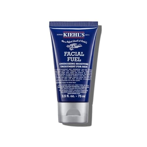 Image of Kiehl's Facial Fuel Moisturiser for Men, Energising Daily Men's Face Cream with Caffeine, Vitamins and Chestnut Extract that Contain Antioxidants to Help Reduce Dullness, (Full Size or Bundle)