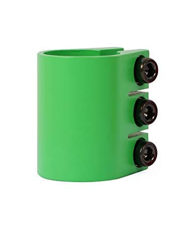 Image of Two Bare Feet TBF Pro Series Scooter Quad & Tri Clamps // Fit TBF Slamm Razor MGP Grit JD Bug (Green (Tri Clamp))