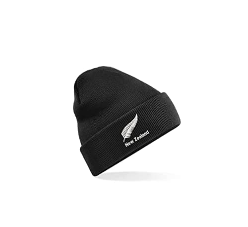 Image of Mens/Womens New Zealand Beanie HAT Black